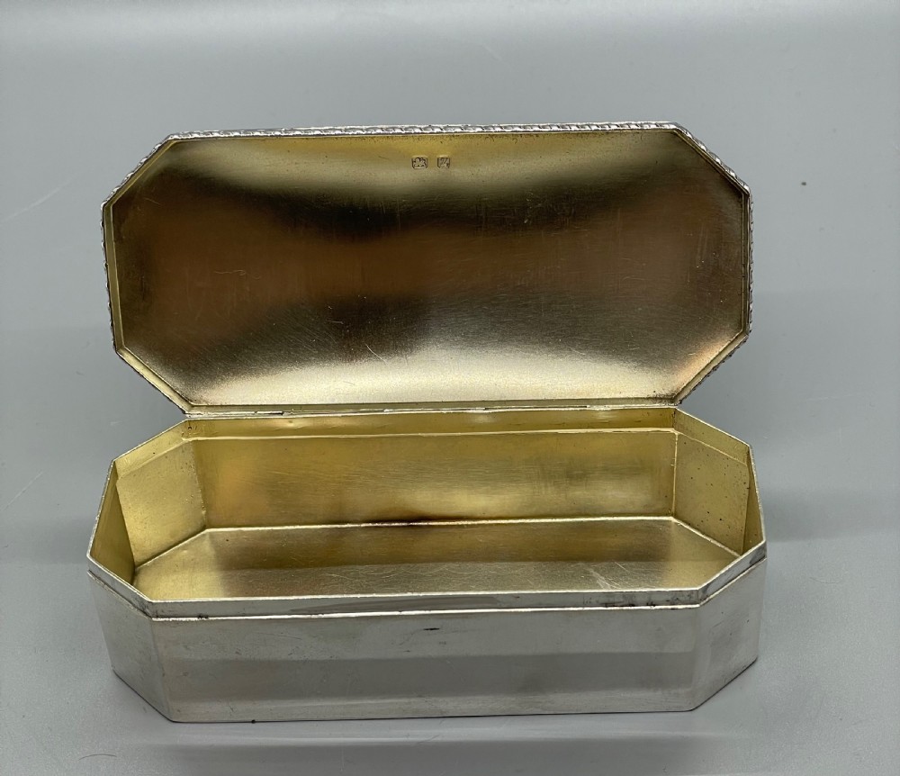 Quality Victorian silver box Birmingham 1899 View V