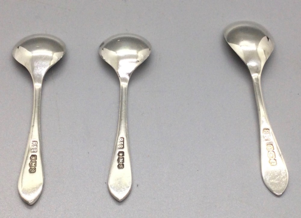 Geo V Deco silver cruet condiment set Sheffield 1936 View XIII