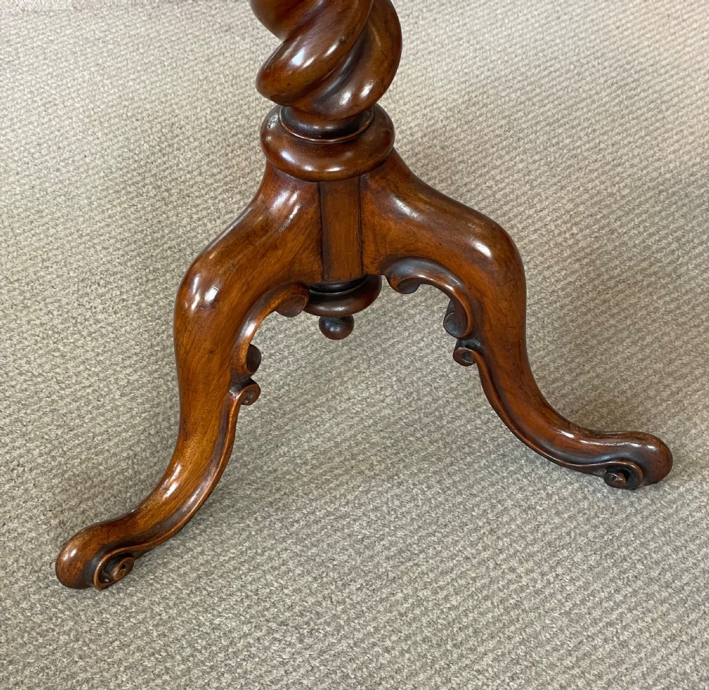 Early Victorian walnut games table c1850  View IX