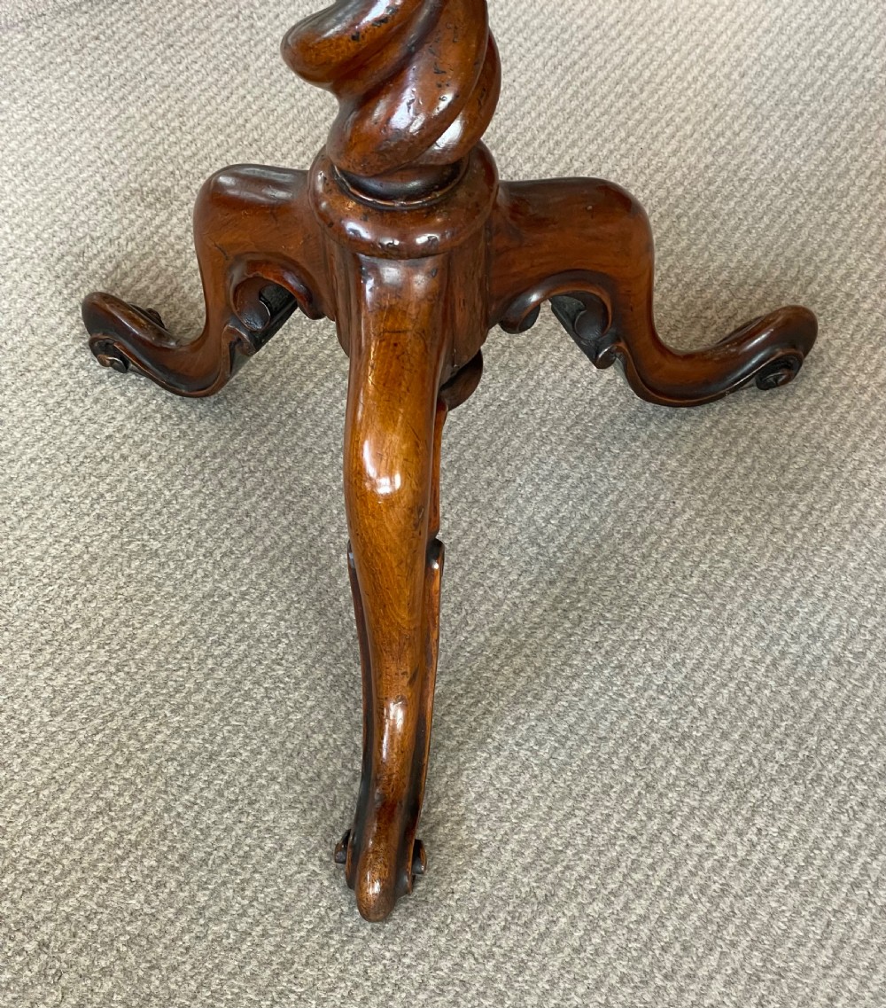 Early Victorian walnut games table c1850  View X