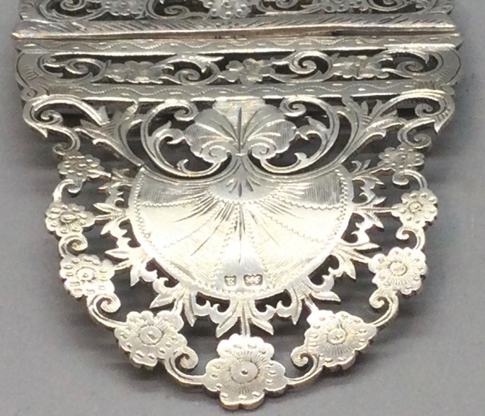 Late Victorian silver nurses buckle Birmingham 1900 View III