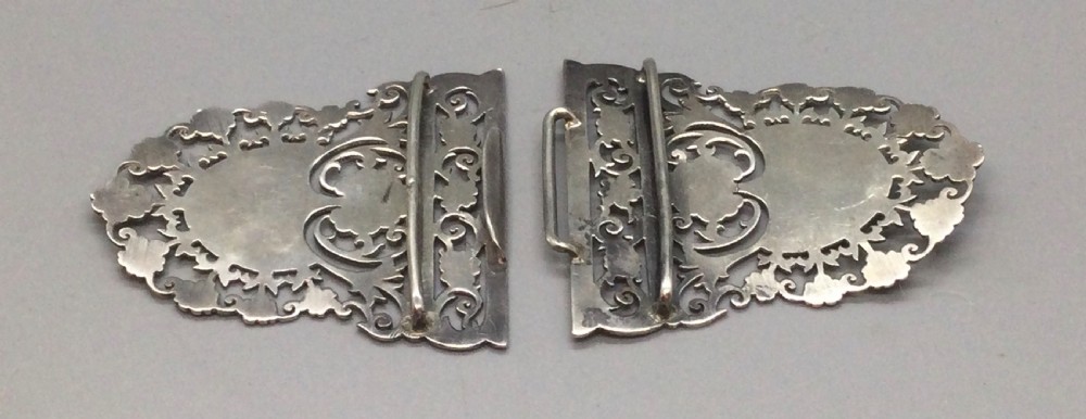 Late Victorian silver nurses buckle Birmingham 1900 View IV