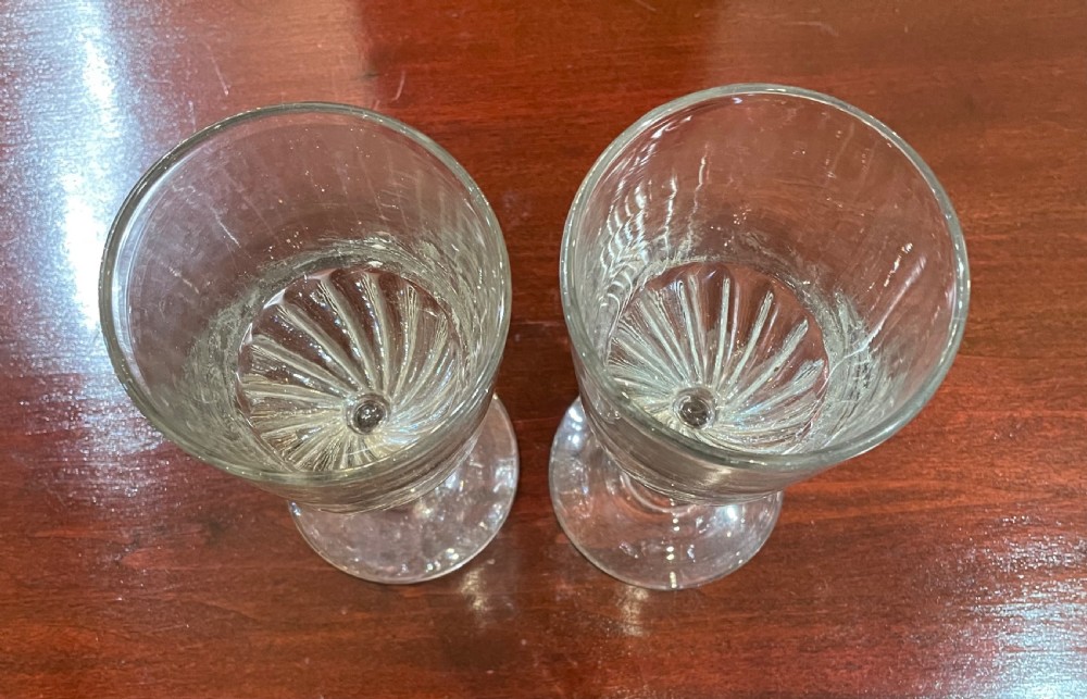 Late 19thc French wine goblets c1880 View II