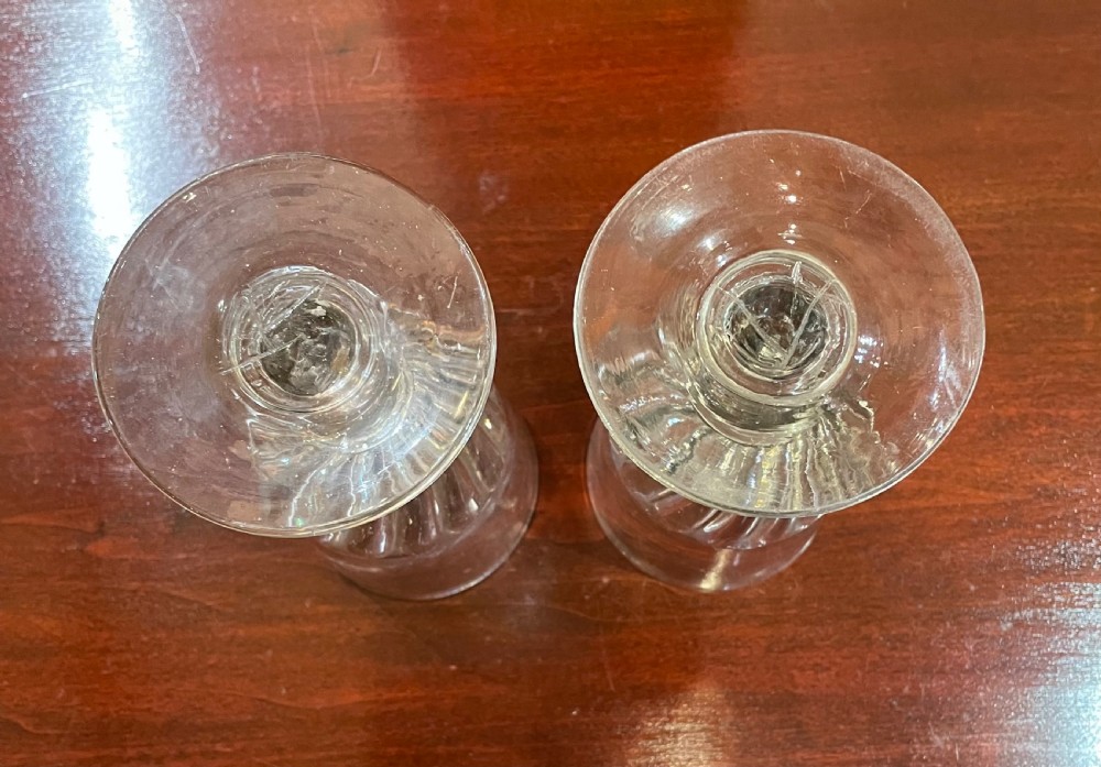 Late 19thc French wine goblets c1880 View III