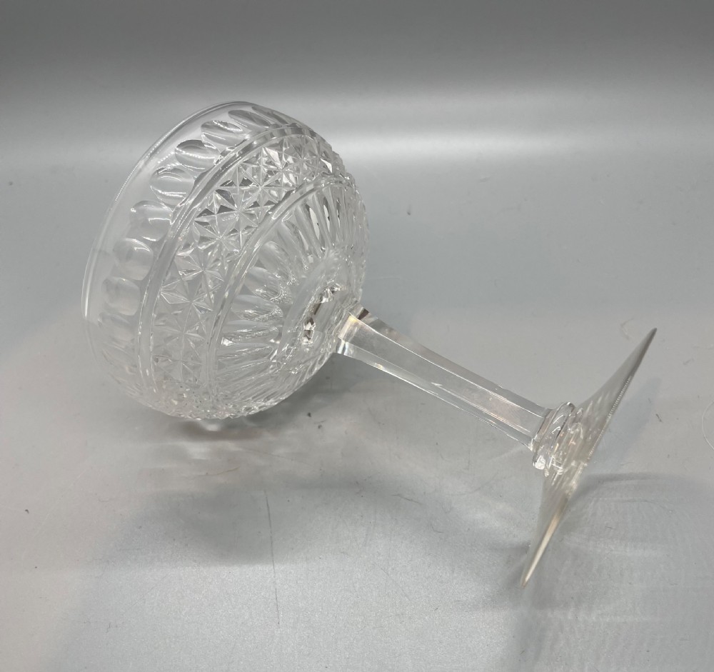 Fine pair Edwardian champagne coupes c1910 View IV