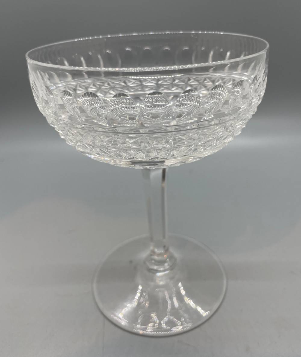 Fine pair Edwardian champagne coupes c1910 View IX