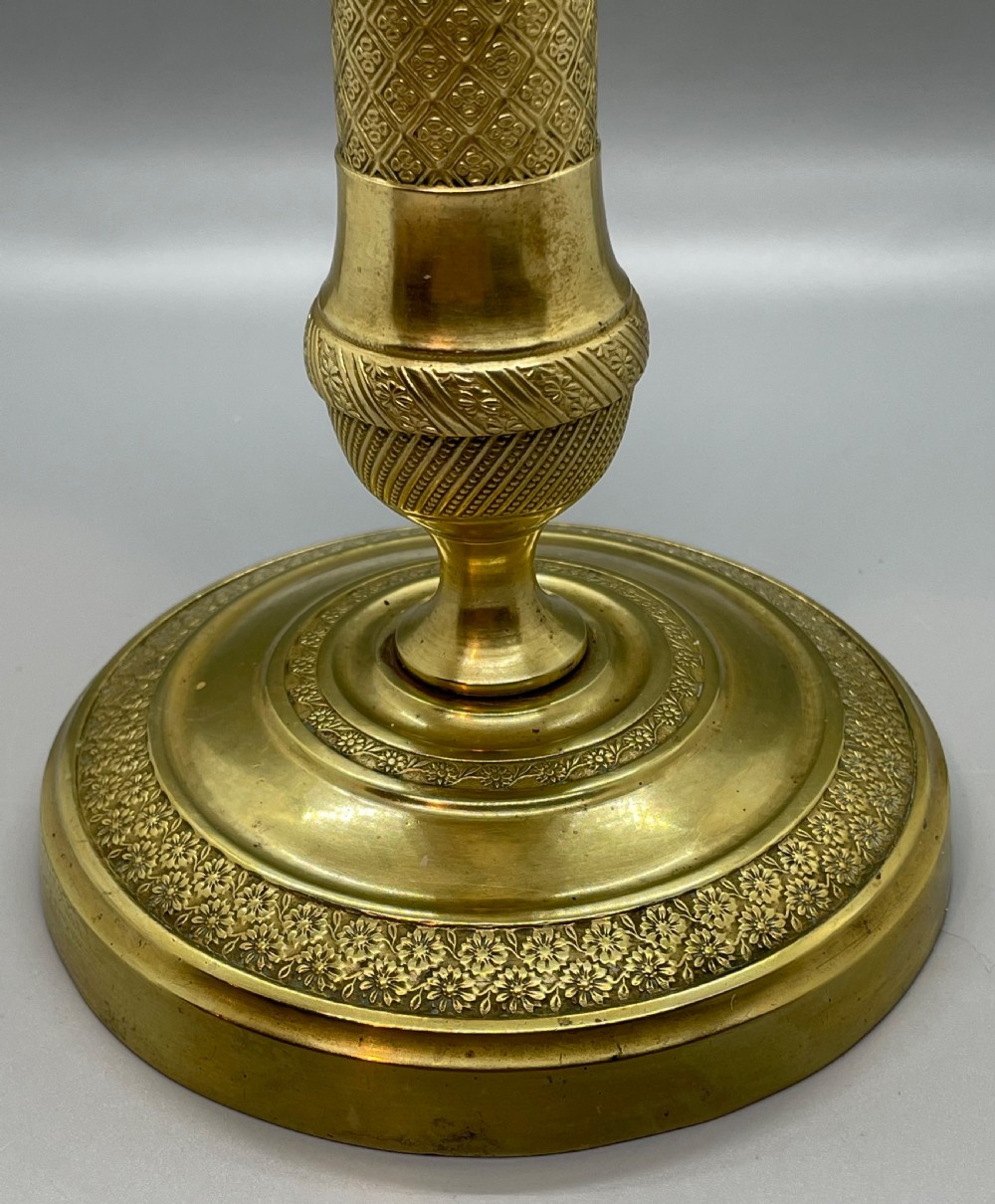 Late 19thc pair of French candlesticks c1880 View V