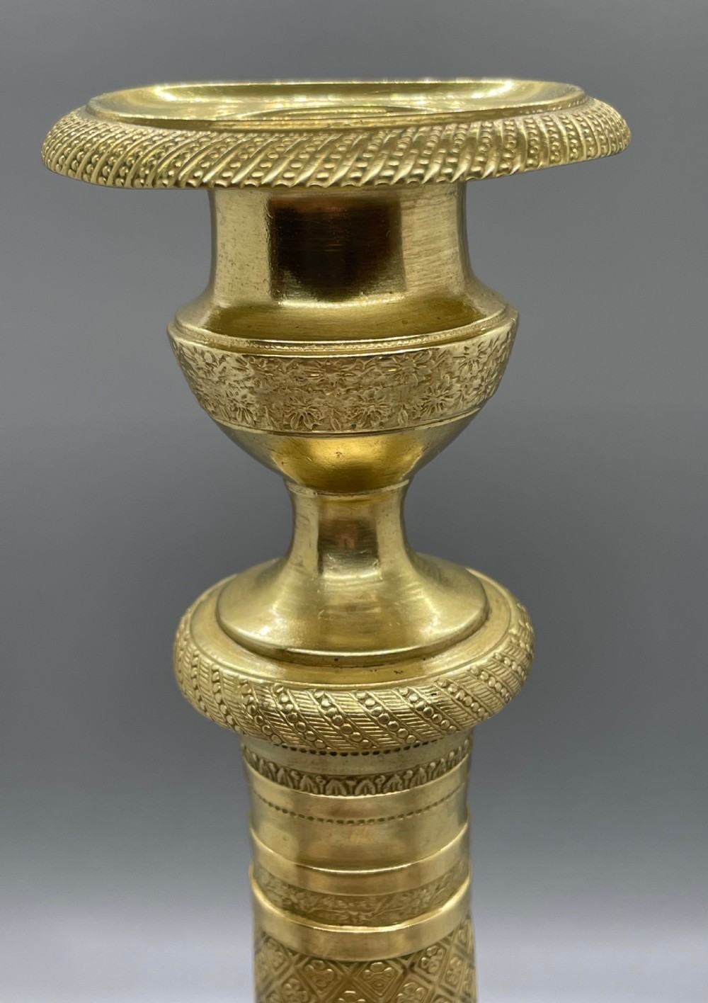 Late 19thc pair of French candlesticks c1880 View VII