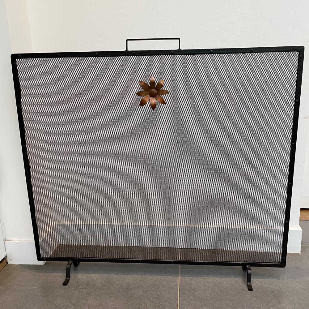 Vintage country house fire spark guard c1930 View II