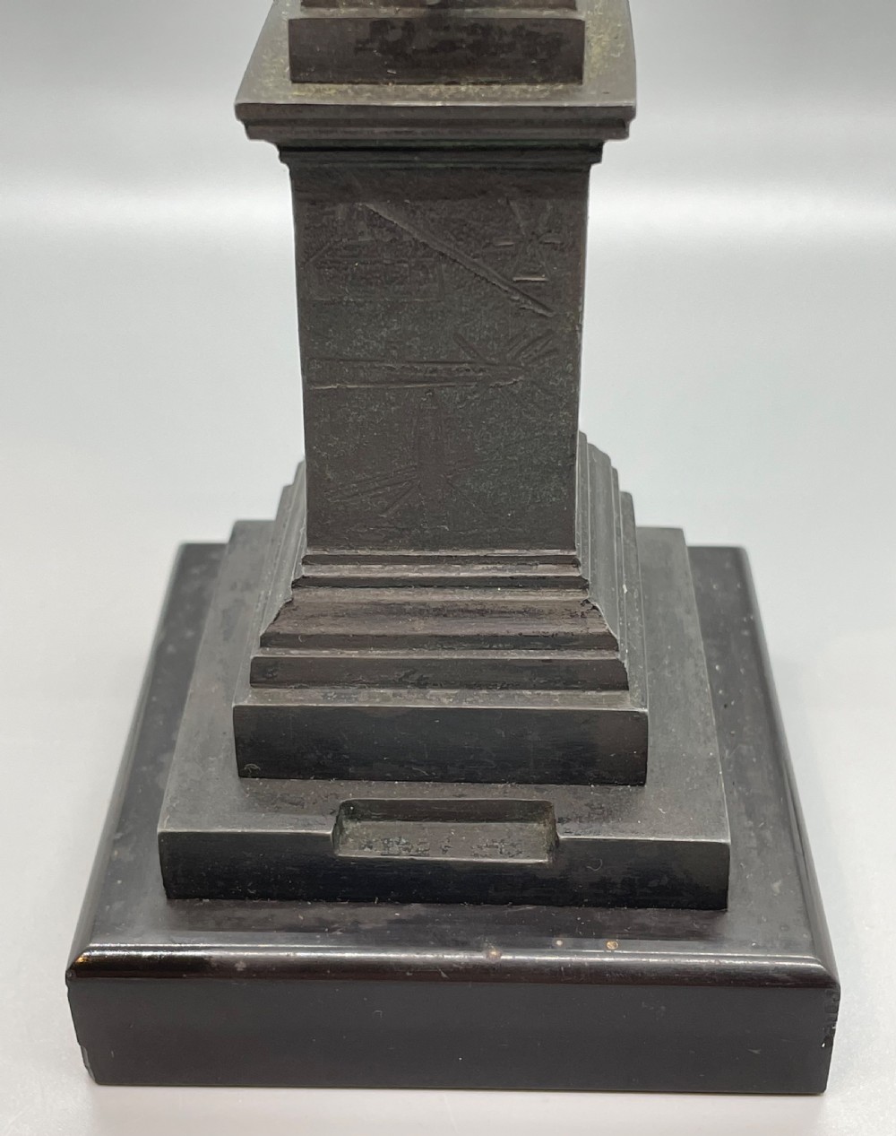 Grand Tour style Paris Luxor obelisk temperature gauge  c1900 View XII