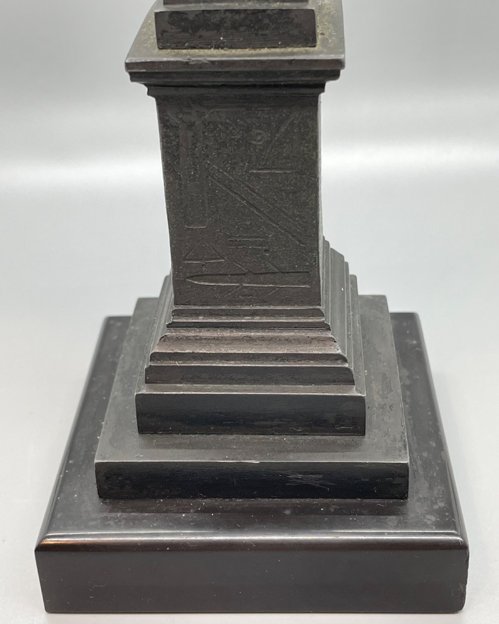 Grand Tour style Paris Luxor obelisk temperature gauge  c1900 View XIV