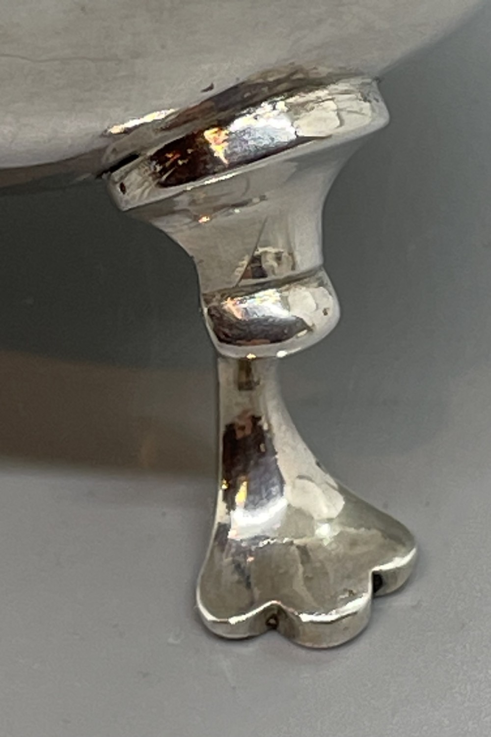 18thc Georgian silver cream jug London 1761  View XI