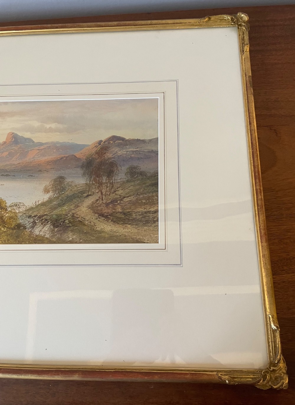 19thc watercolour of  a loch by William Henry Earp c1880 View XIV