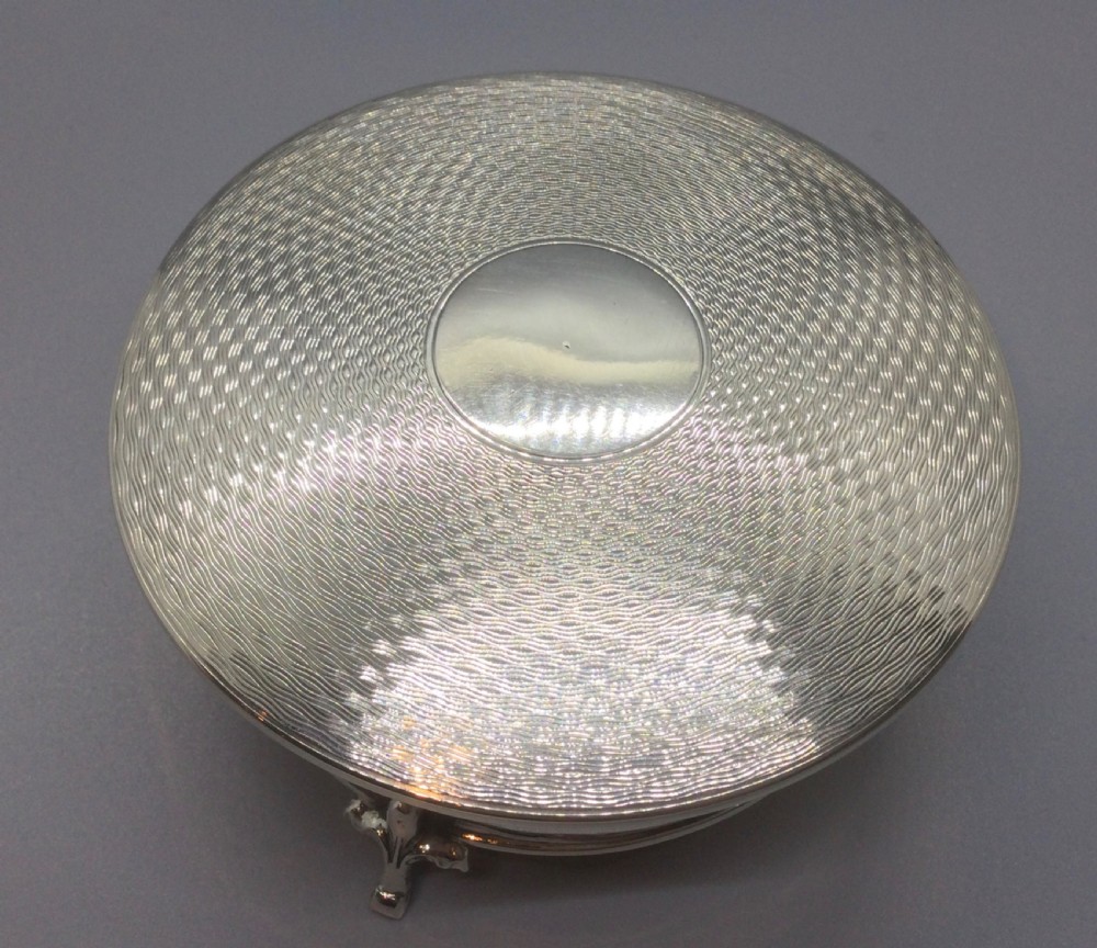 George V silver jewel trinket box Birmingham 1924 View IV