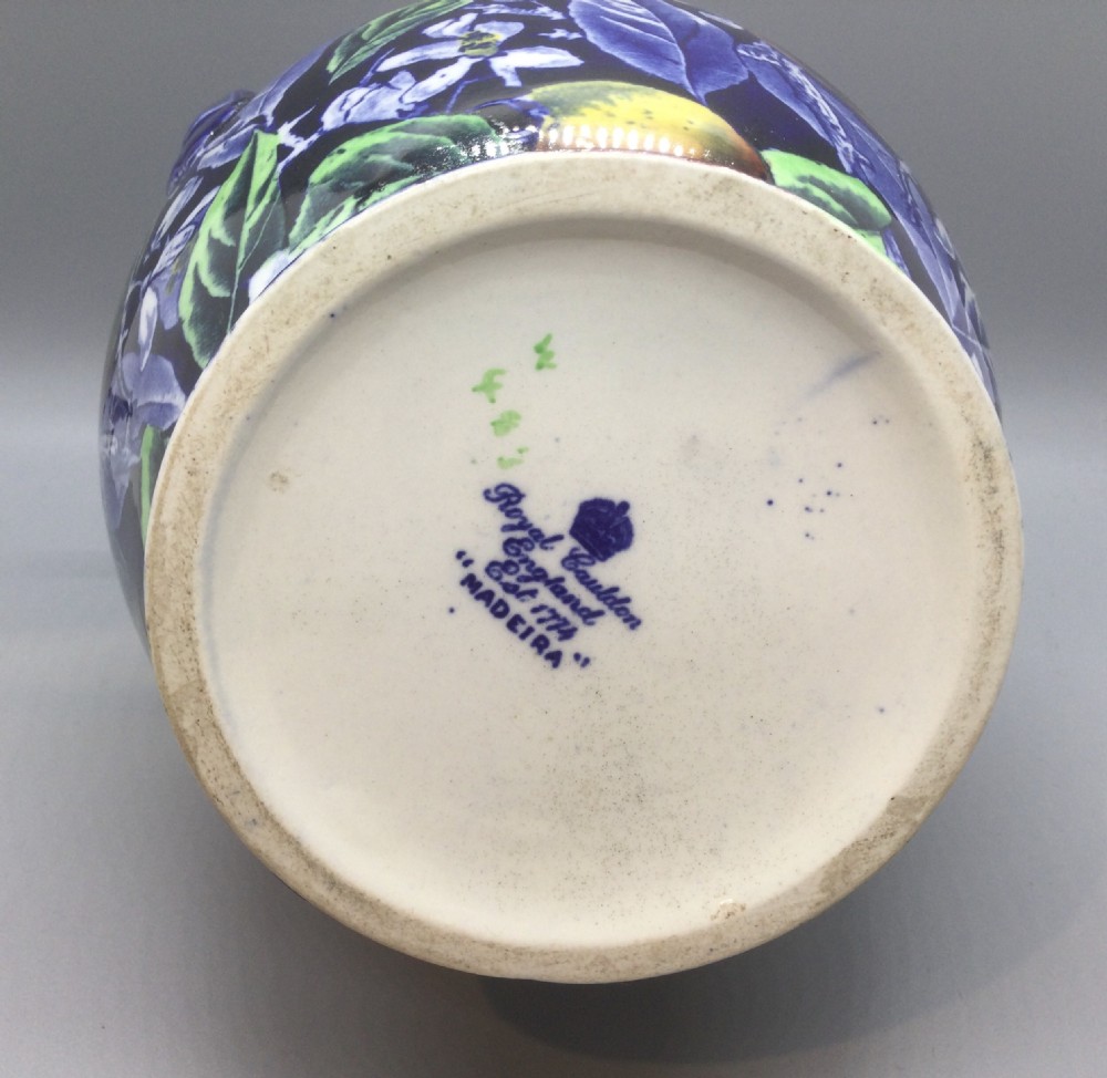 Late 19thc Royal Cauldon Madeira vase c1900 View V