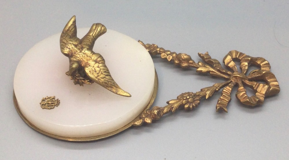 Late 19thc French ormolu wall plaque c1880 View III