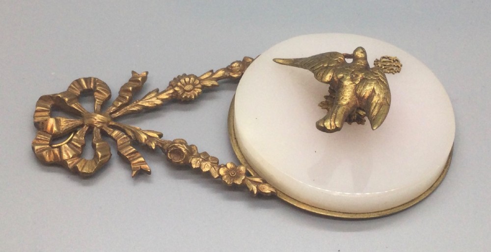 Late 19thc French ormolu wall plaque c1880 View VI