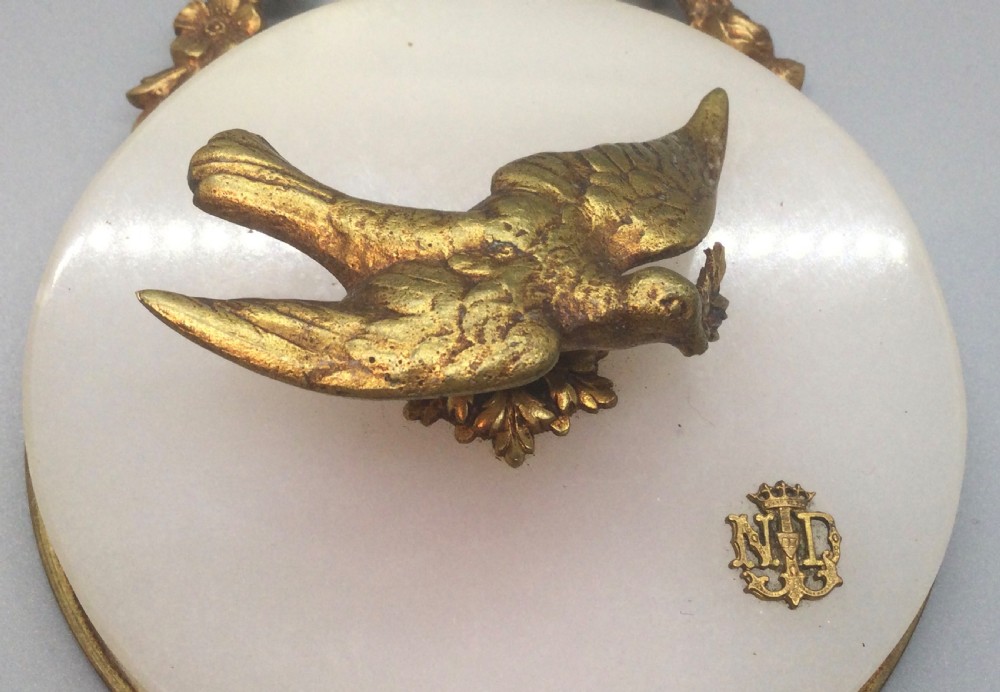 Late 19thc French ormolu wall plaque c1880 View VIII