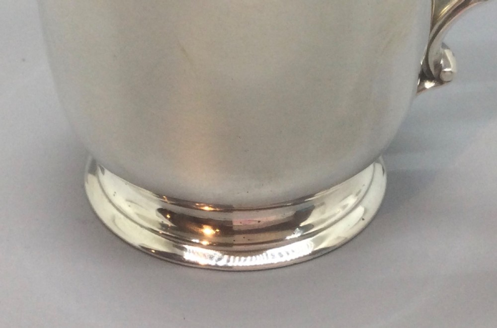George V silver christening mug tankard London 1912 View VI