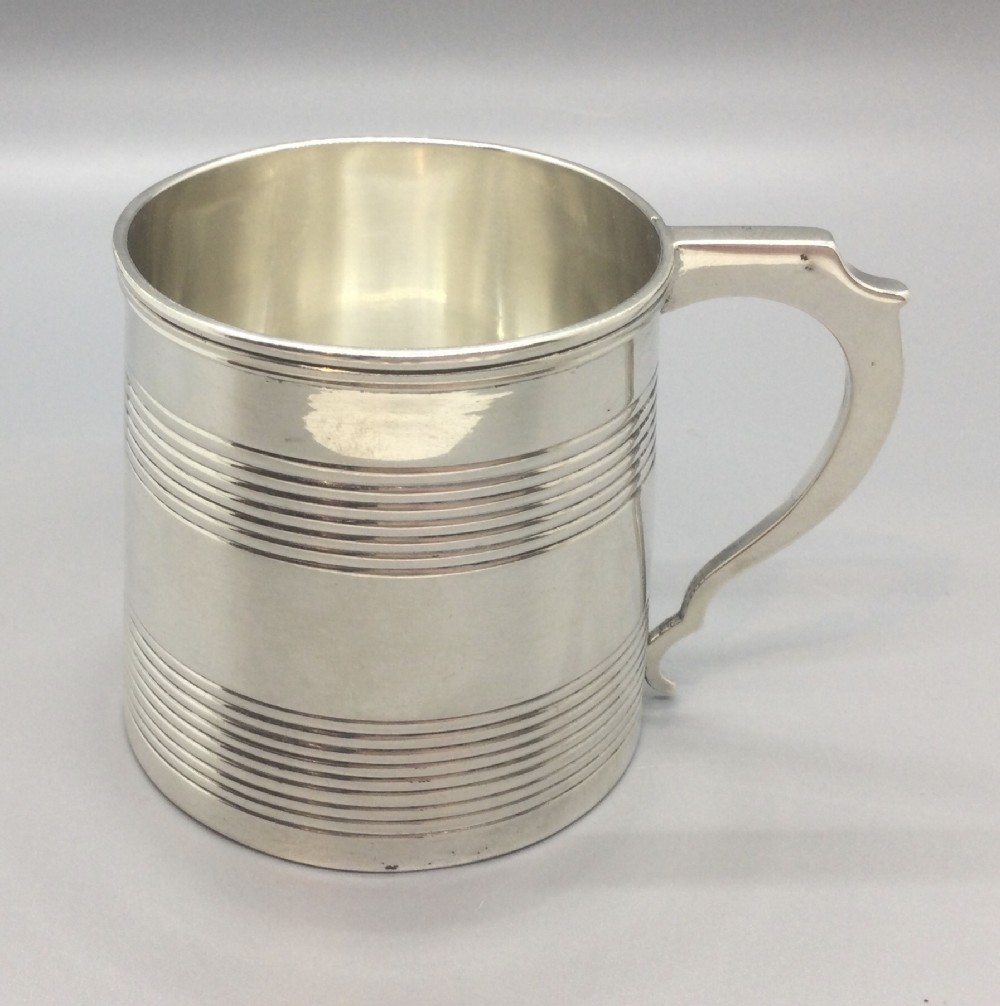 George III silver tankard christening mug London 1798