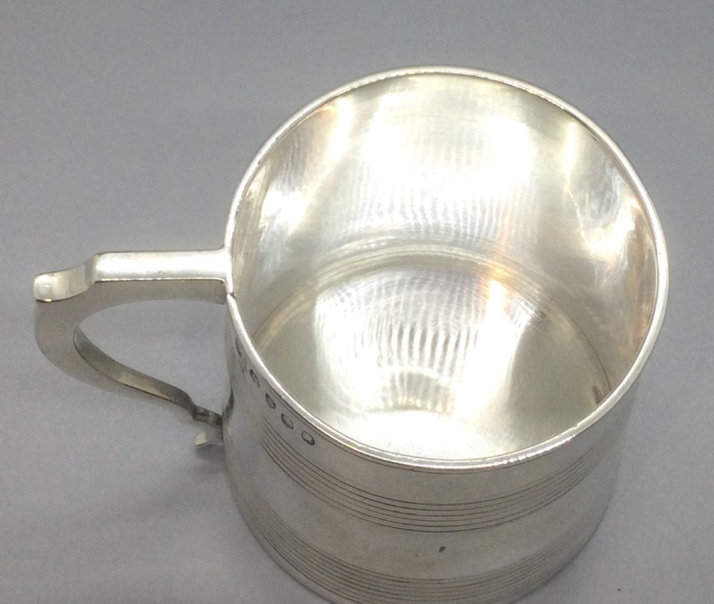George III silver tankard christening mug London 1798 View VII