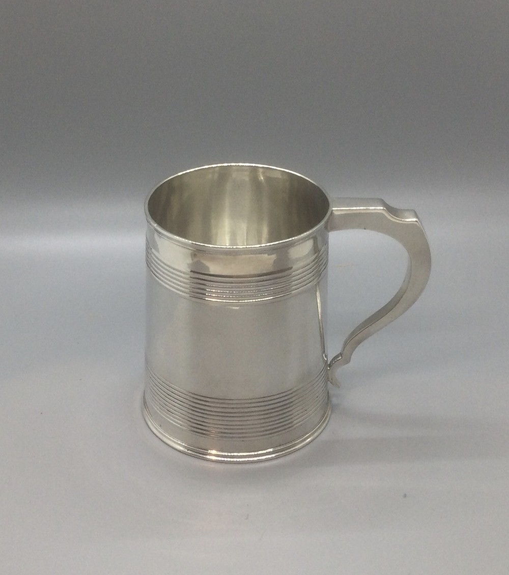 George III silver half pint tankard mug London 1812