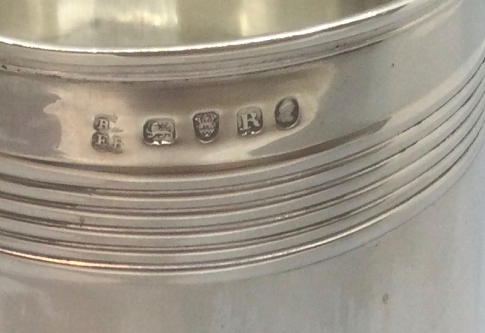 George III silver half pint tankard mug London 1812 View VIII