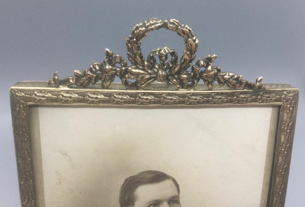 Quality 19thC French brass photo frame c1880 View VI