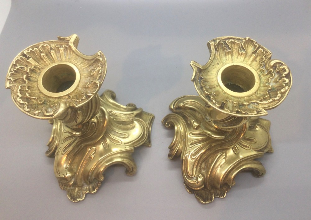  Louis XVI style pair French bronze candlesticks c1850

 View IV