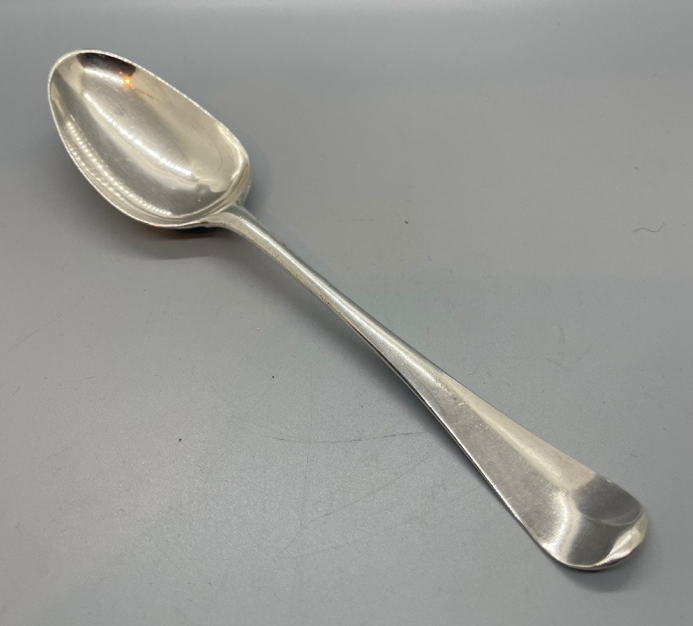 George II silver tablespoon London 1755