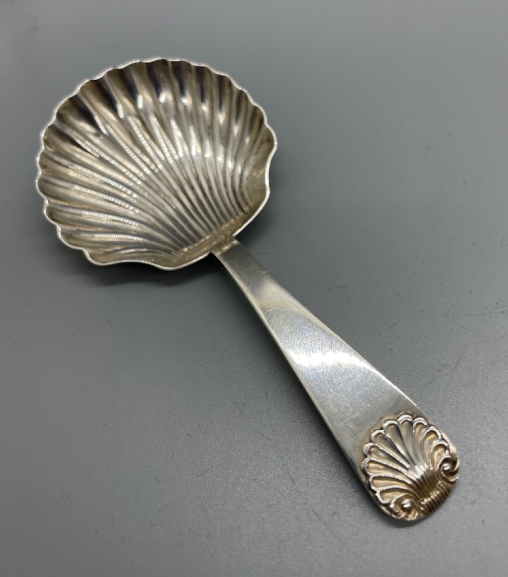 Edwardian silver caddy spoon Sheffield 1903