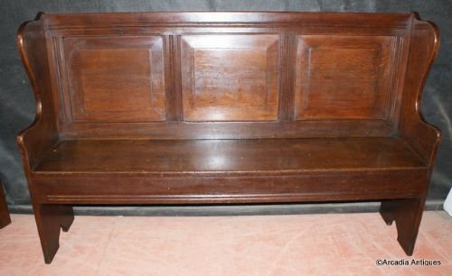 Georgian Oak Settle
