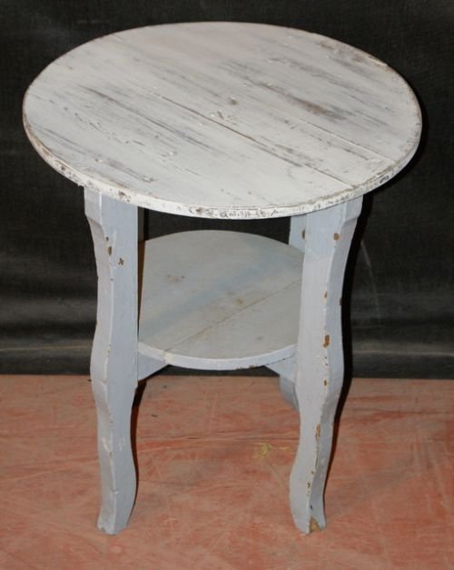 French Round Lamp Table