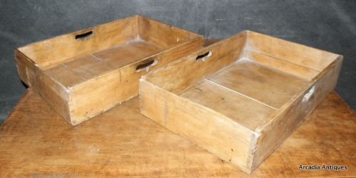 Pair of Housemaids Trays
