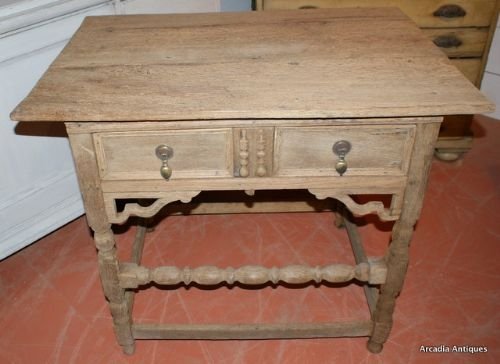 Bleached Oak Side Table