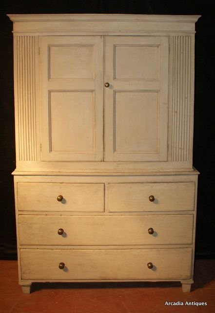 Painted Pine Butlers Cupboard