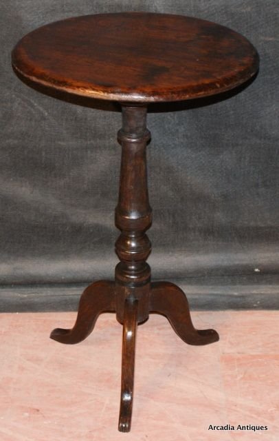 Pine and Oak Tripod Table
