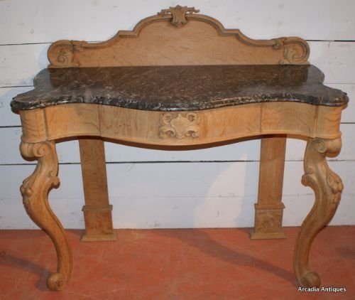 Bleached Oak Console Table