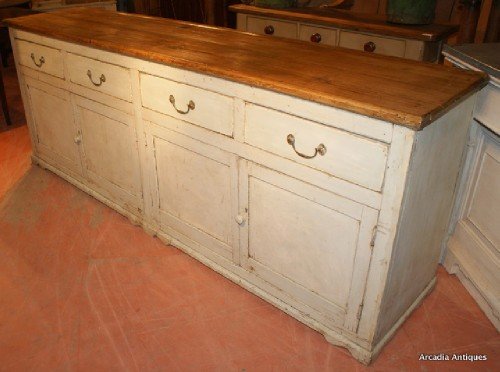 Orignal Painted English Dresser Base