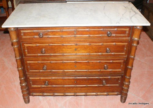 Faux Bamboo Commode