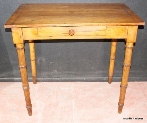 Faux Bamboo Lamp Table