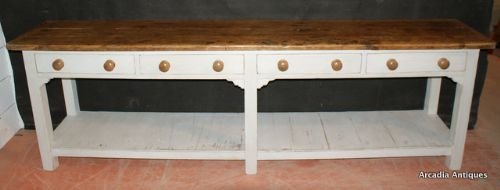 4 Drawer Potboard Serving Table