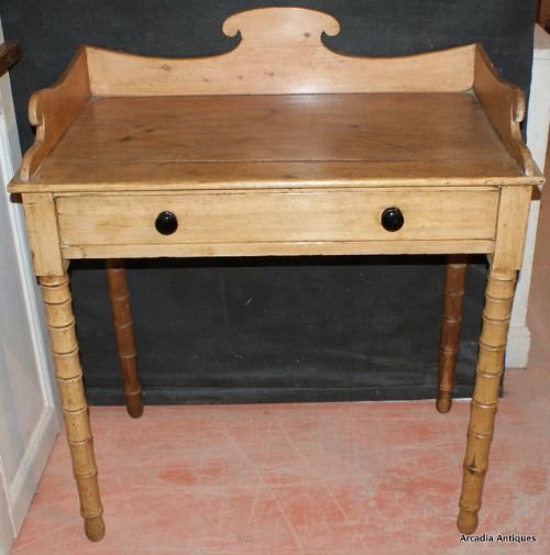 Faux Bamboo Side Table