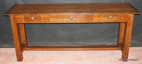 French 3 Drawer Serving Table