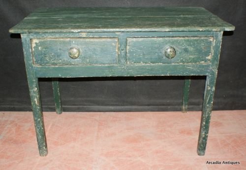 Victorian Green Table