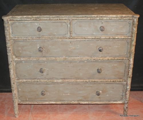 Faux Bamboo Chest of Drawers