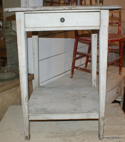 French Bleached Side Table