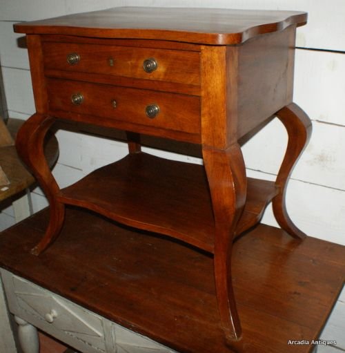 French Cherry Lamp Table