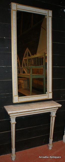 French Console & Mirror