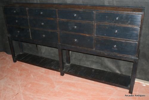 Bank of 12 Drawers